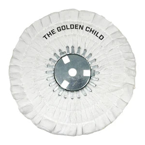 The Golden Child 10" X 3" x 5/8" N5 26 PLY Airway Buffing Wheel